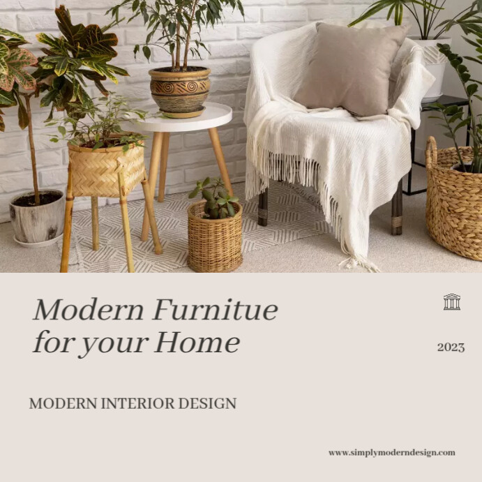 Modern Interior Design Template | PosterMyWall