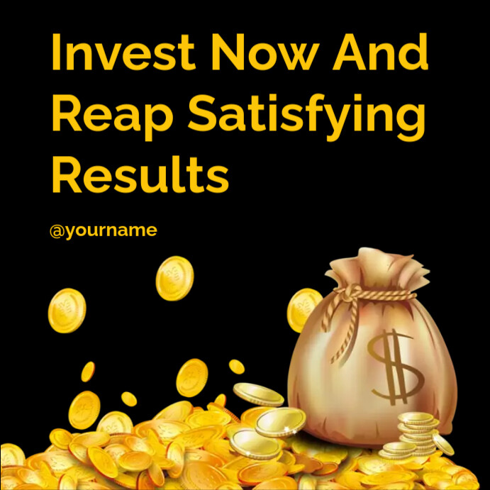 Modern Investing Quote Instagram Post Template | PosterMyWall