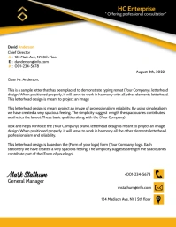 Modern Letterhead Template Volante (Carta US)