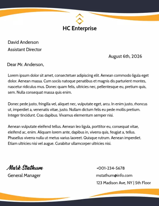 White Business Letter Flyers Template | PosterMyWall