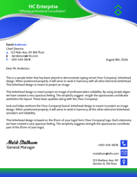 สีขาว Business Letterhead Flyer Template