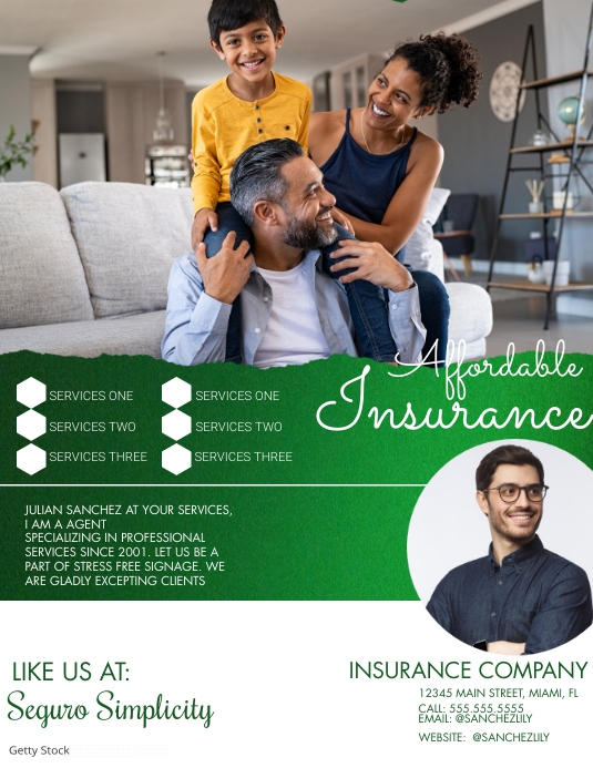 Modern Life Insurance Script Flyer Template | PosterMyWall