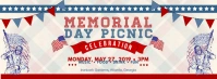 Modern Memorial Day Event Banner template