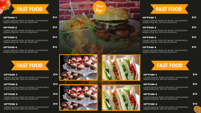 Modern Menu Template | PosterMyWall