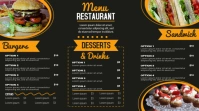 Modern Menu Digitalanzeige (16:9) template