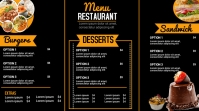Modern Menu Digital Display (16:9) template