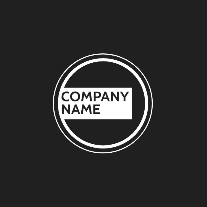 modern minimal company branding circular logo Template | PosterMyWall