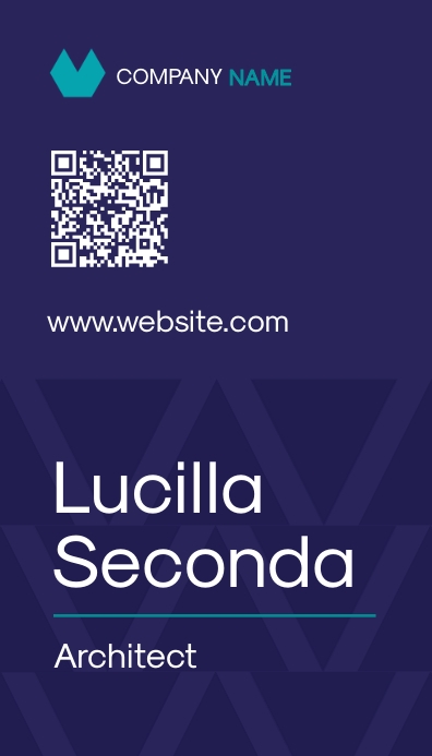 Copy of modern minimal qr code id card template desig | PosterMyWall