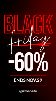 Black Black Friday Sale Instagram Story Template