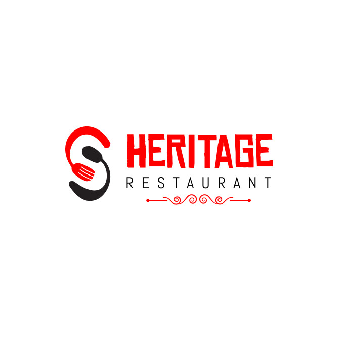 Modern minimal restaurant hotel logo โลโก้ template