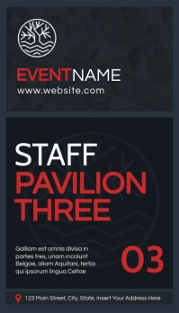 Staff Pass Example VIP PASS Template | PosterMyWall