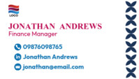 Modern minimalist business card template clean professional editable design