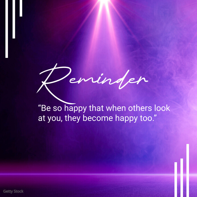 Copy of Modern Minimalist Reminder Instagram Post | PosterMyWall