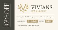 White Spa & Beauty Discount Facebook Shared Image Template