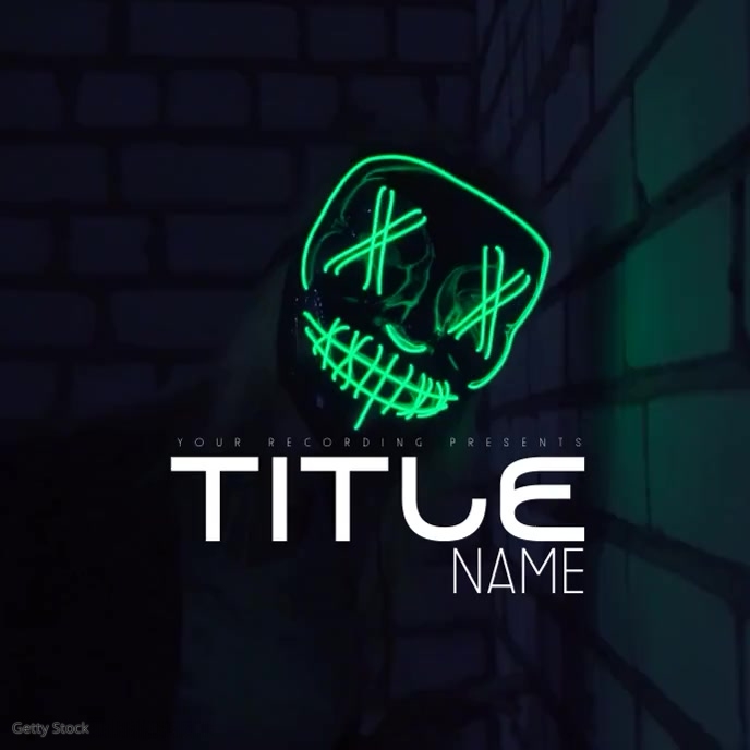 Modern Music Album Cover Video template