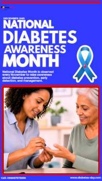 Lilla Diabetes Awareness Month Instagram Story Template