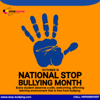 Arancione Anti-Bullying Campaign Instagram-bericht Template