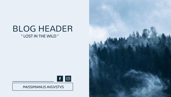 Copy of modern nature blog header template design | PosterMyWall