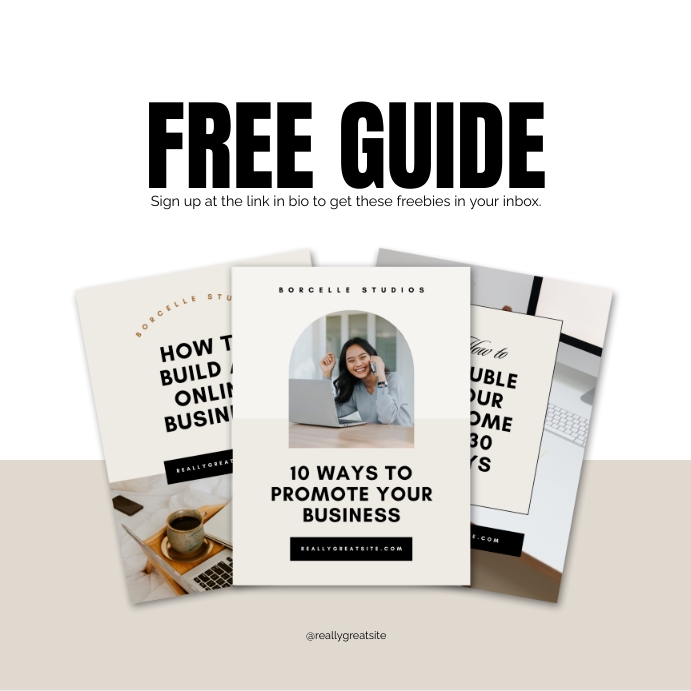 Social Media Post Example for Freebie Promotion