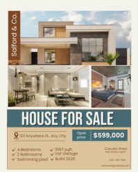 Modern New House for Sale Instagram Portrait template