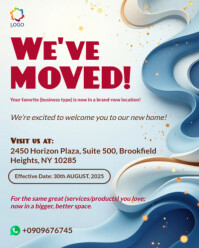 Printer Relocation Poster Relocation Announcement Template | PosterMyWall