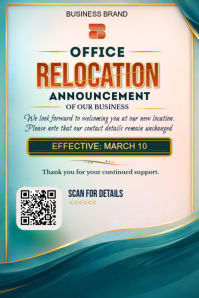 Relocation Announcement Posters Template | PosterMyWall