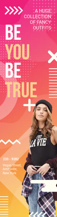 Modern Online Advert Skyscraper Banner Template Postermywall