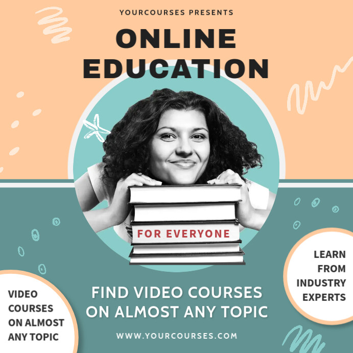 Modern Online Courses Instagram Post Template | PosterMyWall