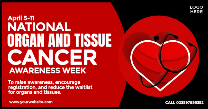 Cancer Riddled Organ Organ And Tissue Cancer Awareness Template | PosterMyWall