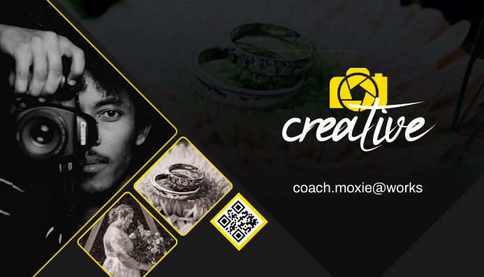 modern photography business card template