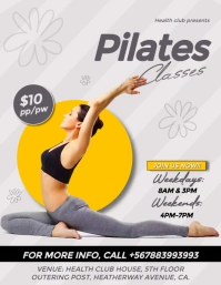 MODERN PILATES CLASS FLYER TEMPLATE