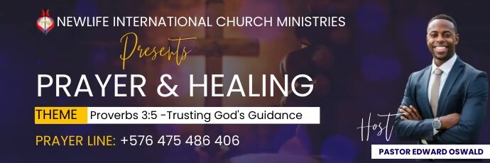 Modern Prayer And Healing Banner 2' × 6' template