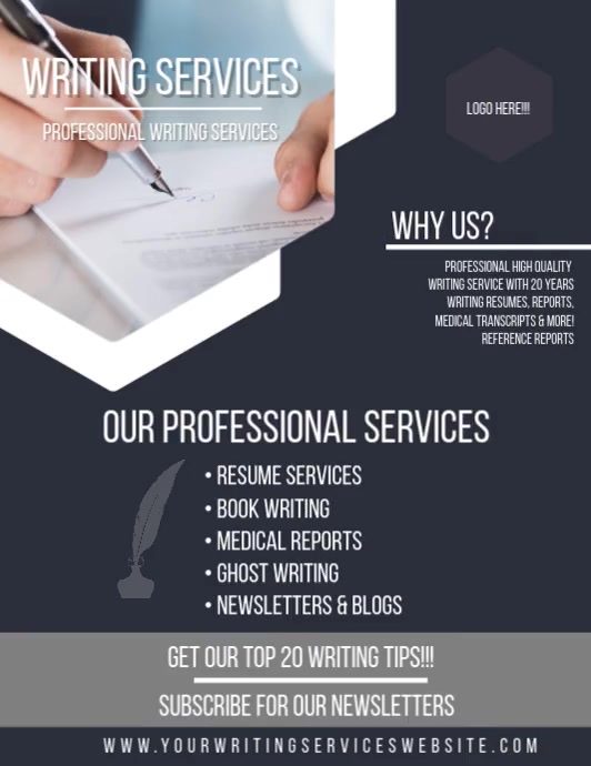 writing service poster