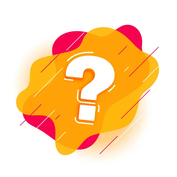 Modern question mark for help and support Instagram Post template