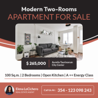 Modern Real Estate | Apartment For Sale Property Listing | Realtor Marketing Instagram Post template