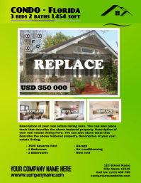 modern real estate flyer