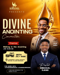 Black Religious Convention Instagram Portrait Template