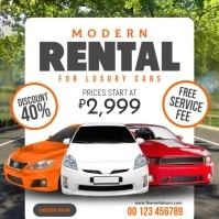 Modern Rental Cars Ads Instagram-Beitrag template