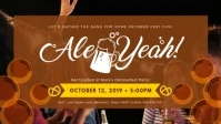 Modern Restaurant Oktoberfest Promo Video Facebook-Covervideo (16:9) template