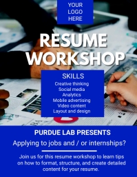 Resume Writing Workshop Flyer Template | PosterMyWall
