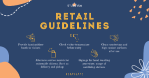 Modern Retail Guidelines for Covid-19 Imagen Compartida en Facebook template
