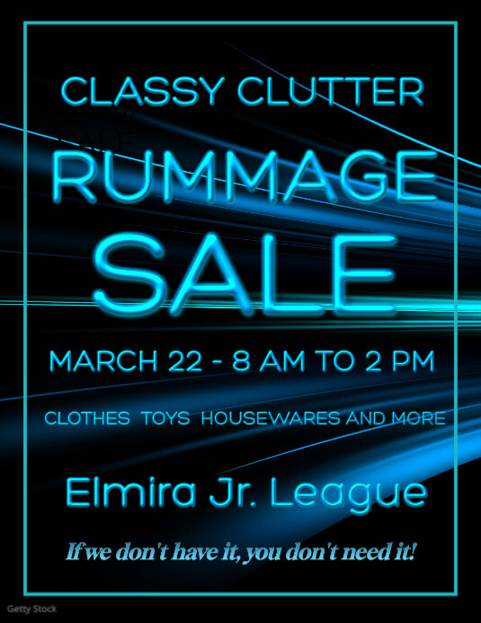 Modern Rummage Sale Flyer (US Letter) Template | PosterMyWall