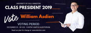 Modern School Student Council Campaign FB Header template