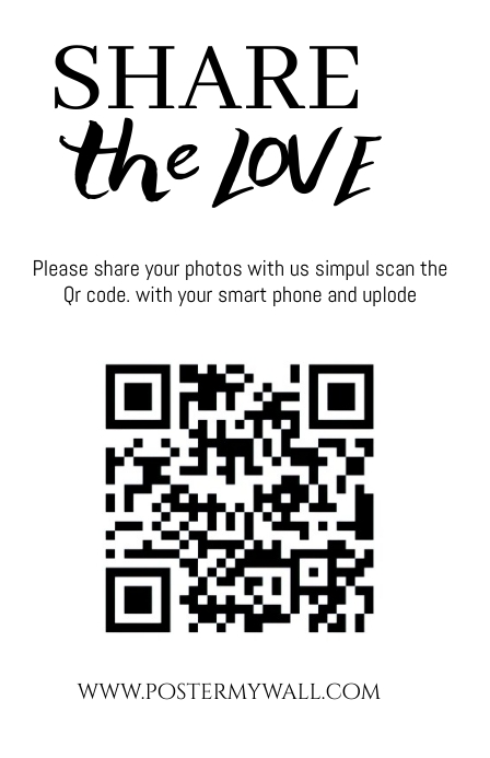 modern share the love photo Template | PosterMyWall