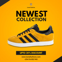 Orange Fashion Collection Sale Square Template