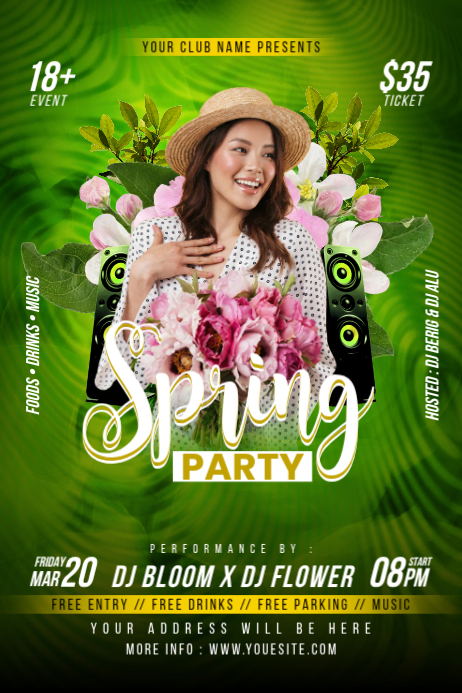 Modern Spring Poster Template Design 2026 | PosterMyWall