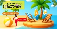 Summer sale Facebook template
