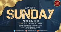 Azul Sunday Church Service Gambar Bersama Facebook Template