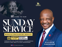 Modern Sunday Service Flyer template