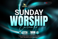 Black Sunday Worship Encounter Poster Template